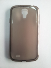 Силиконов гръб за Samsung i9500 Galaxy S4 с тапички Черен